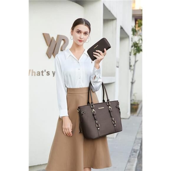 Montana West 3PCS Purses and Handbags for Women Tote Purse and Wallet Set - Picture 2 of 7